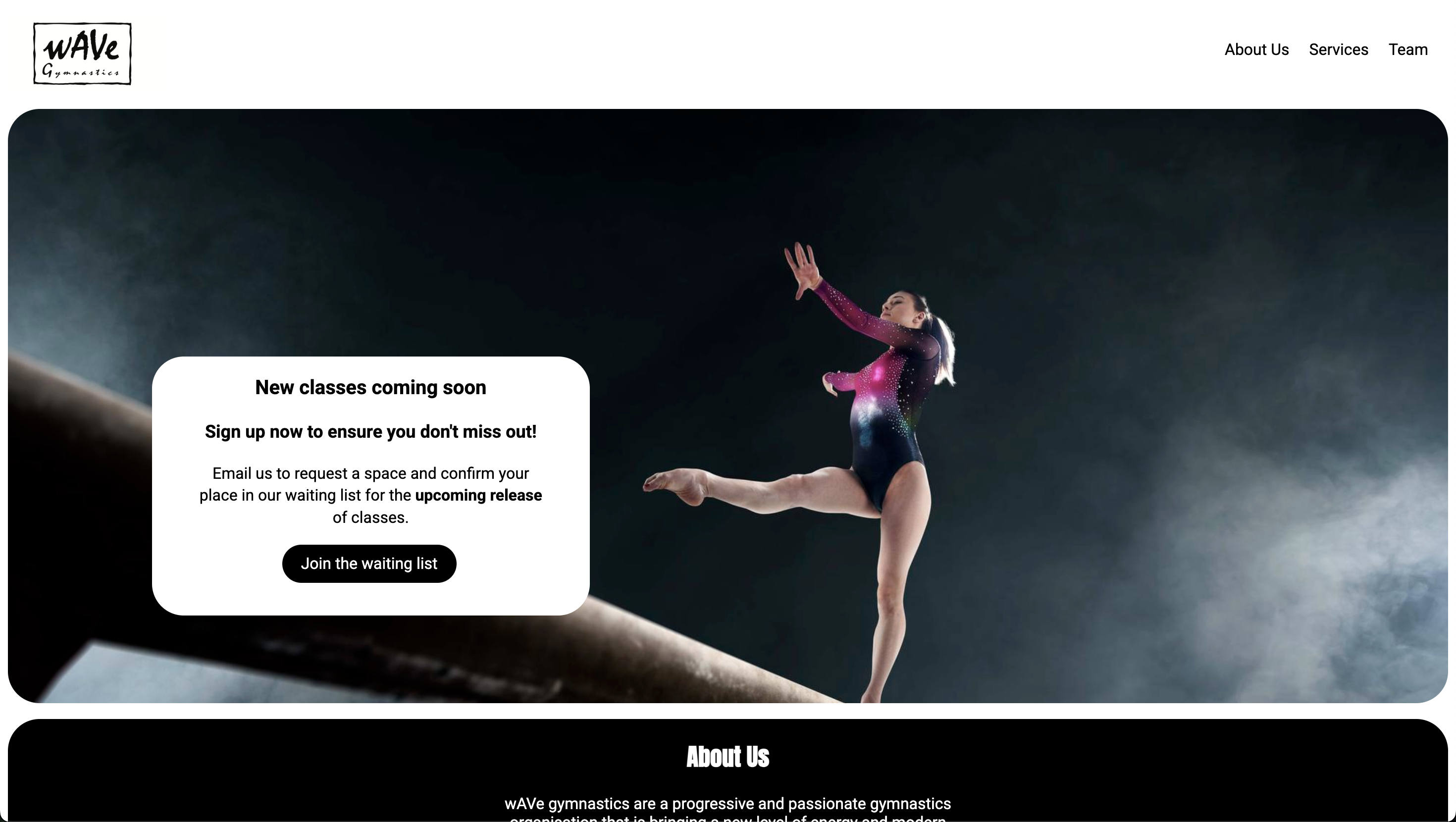 Company Homepage project screenshot
